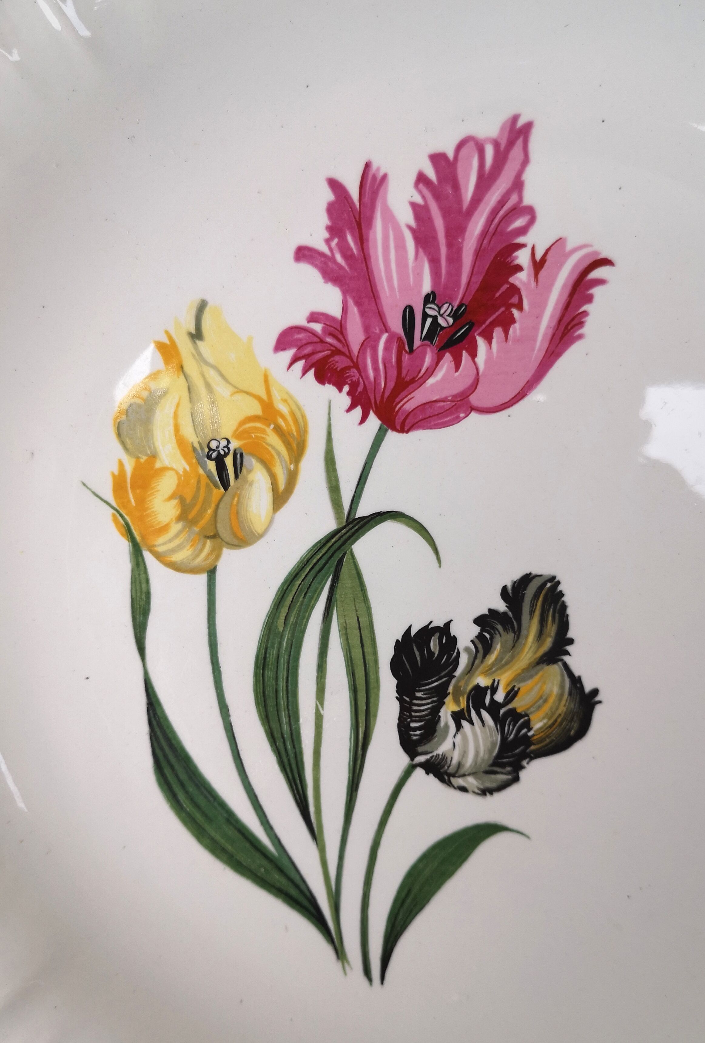Lot 6 flat plates Digoin Sarreguemines