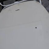 Vintage oval smoked brown mirror