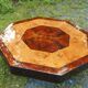 Coffee table in magnifying glass 70s by Guy Lefevre for the house Jansen