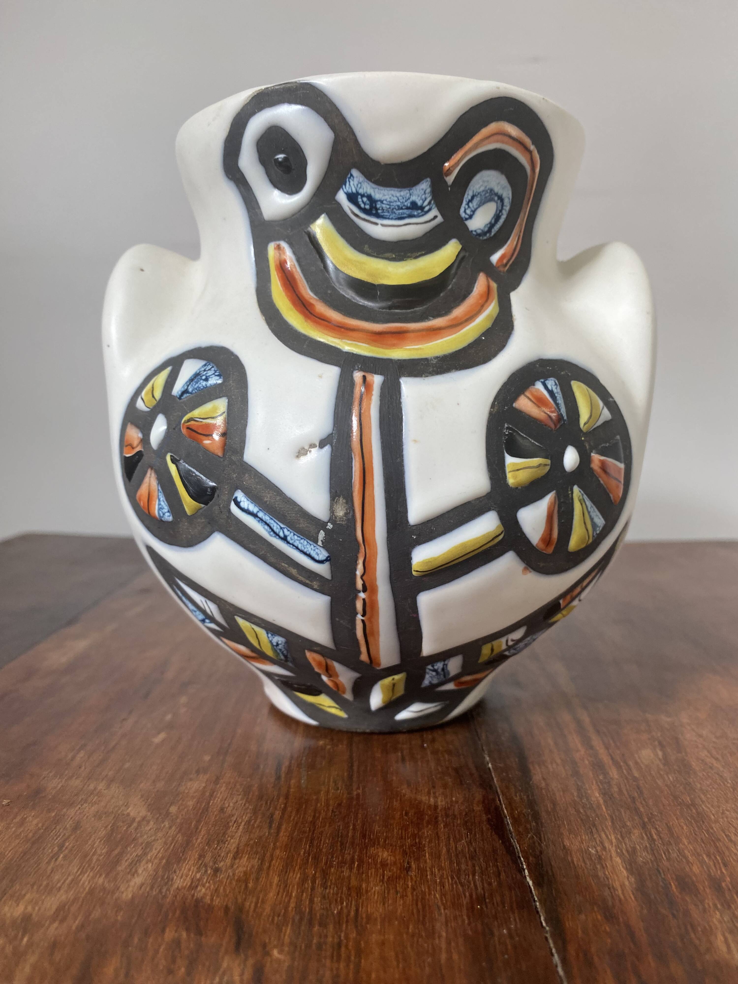 Roger Capron – Vallauris ceramic vase model N62 signed – 1950s