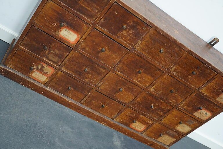 Apothecary furniture in Dutch pine 1920s