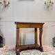 Console in flamed walnut from the louis philippe period, 19th century