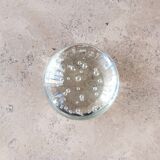 Bubble glass paperweight