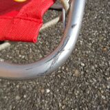 Folding sunbed lounger vintage flower camp bed