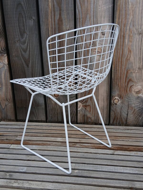 Chaise Wire Harry Bertoia, édition Knoll vintage restaurée