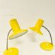 Pair of vintage yellow desk lamps, 1970s