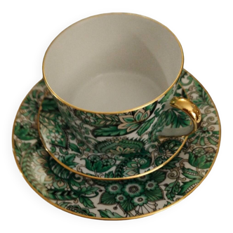 Teacup with saucer b and c limoges