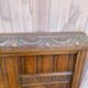 Art Deco headboard in solid oak, 1960, 138cm