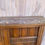 Art Deco headboard in solid oak, 1960, 138cm