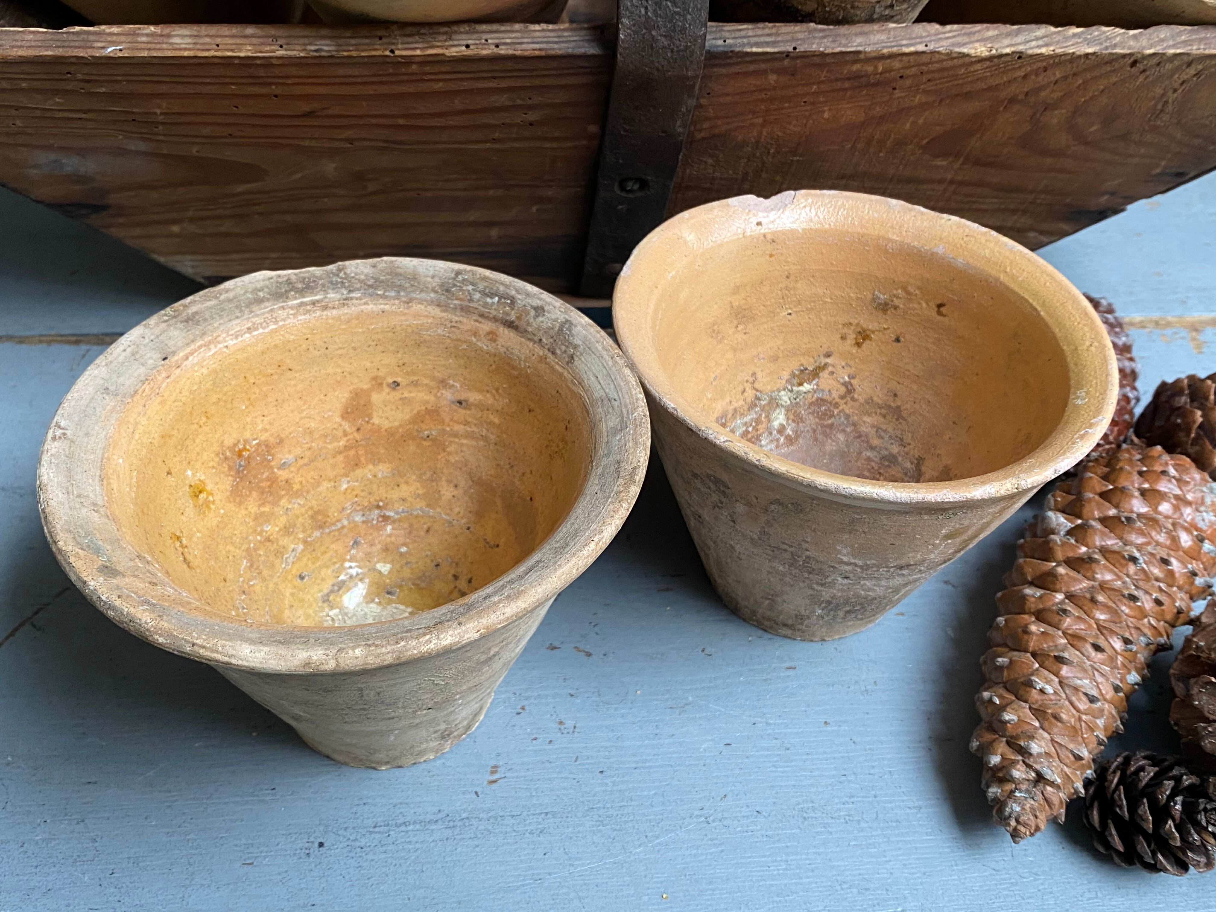 Paire d'anciens pots de résiniers