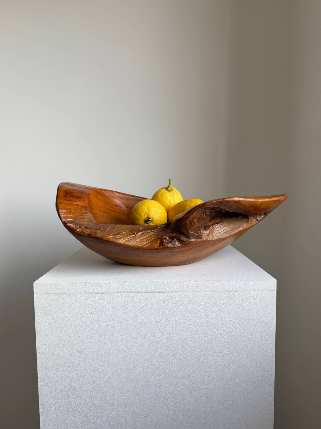 Organic Handcarved Large Teak Root Bowl
