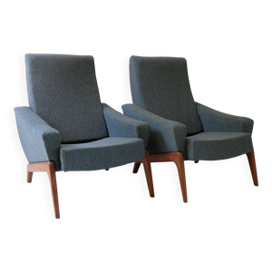Paire de fauteuils scandinaves