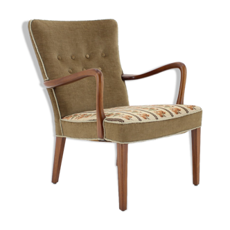 1940s Alfred Christensen teak armchair, Denmark