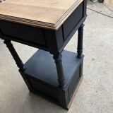 Table de chevet en bois peint