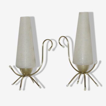 Paire de lampes des années 50