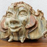 Fantastic creature in Saint Amand sandstone, signed Nadia Chiodi