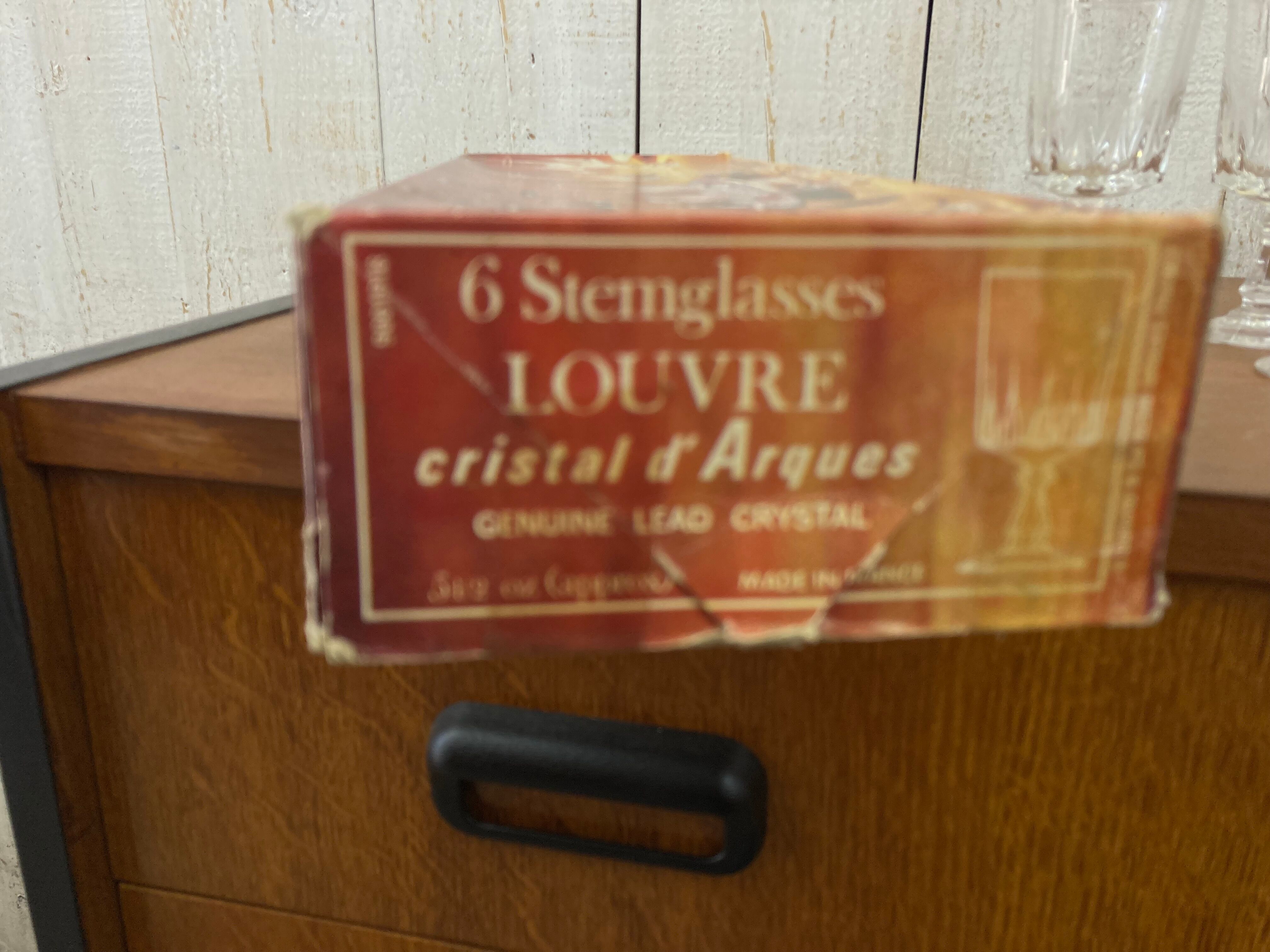 Vintage Arques crystal glasses