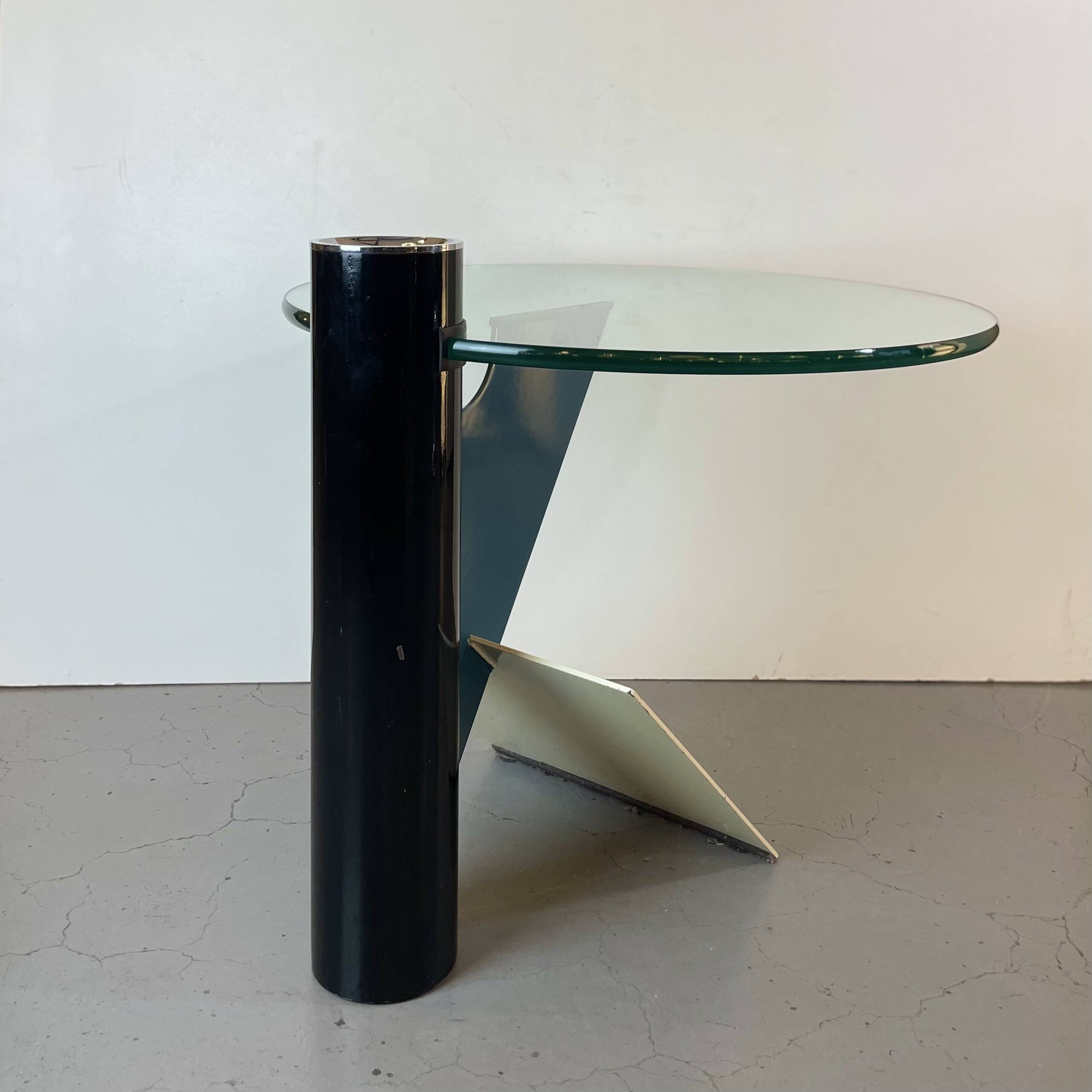 Memphis Postmodern Side Table by Peter Shire for Saporiti, 1980s