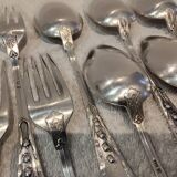 6 silver cutlery sets, 800 Swiss silversmith Jezler, Lily of the Valley model