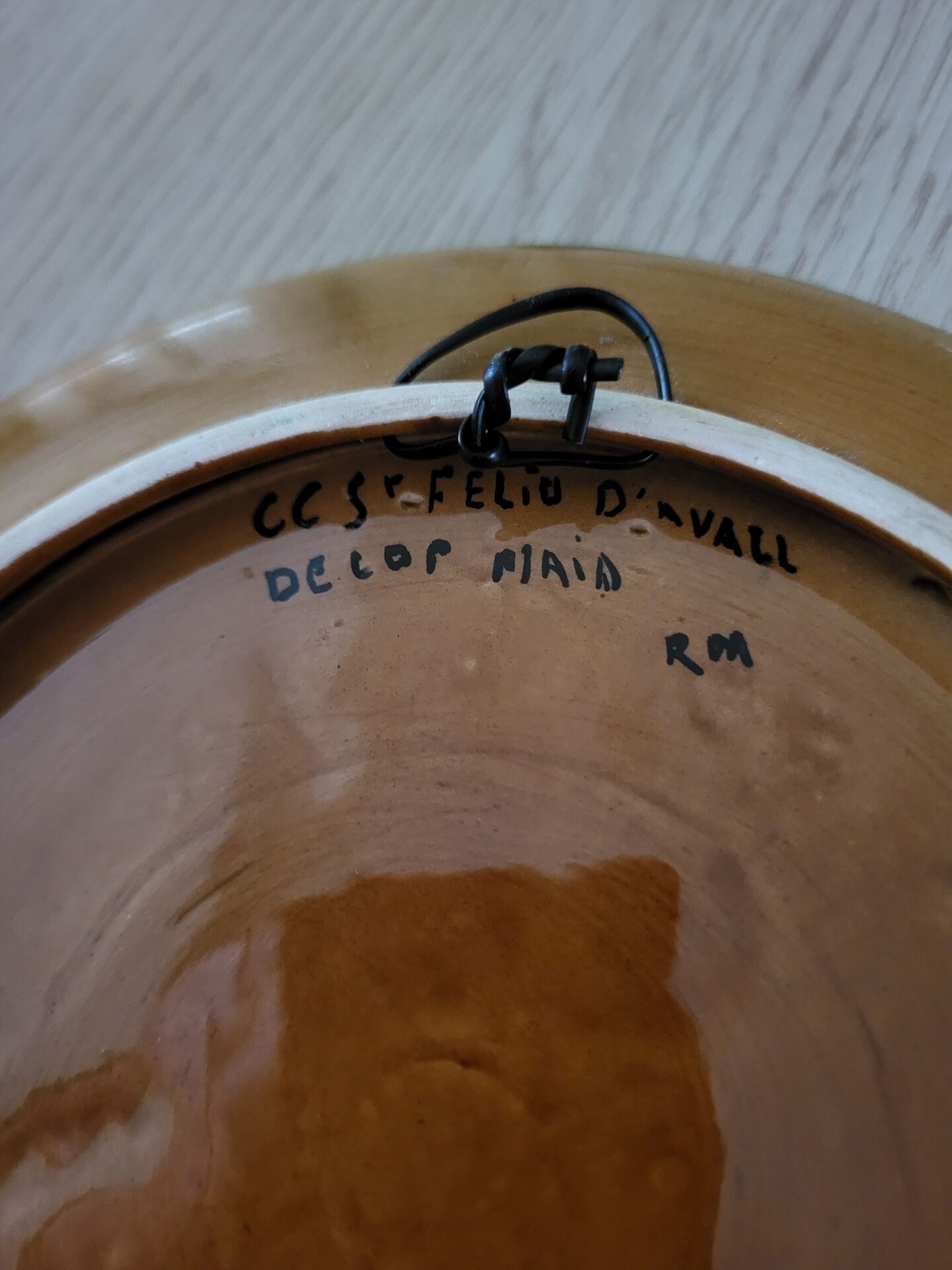 Catalan ceramic plate sardana