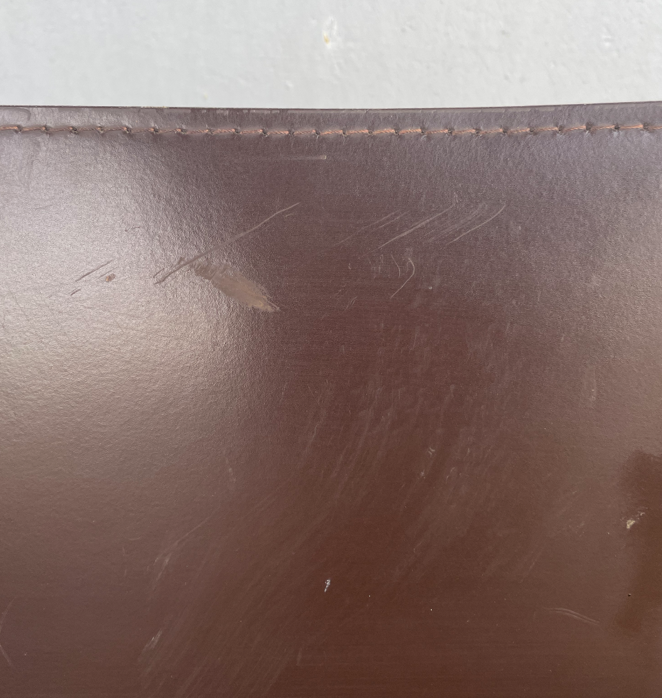 Antique leather armchair