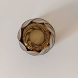 Smoked twisted vase