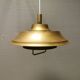 Lampe à suspension en laiton massif années 1970 Danemark