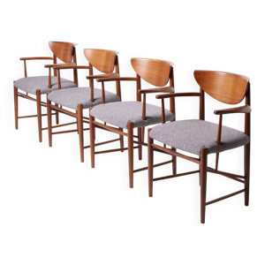 Ensemble de 4 fauteuils - hvidt orla