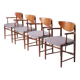 Set of 4 armchairs by Peter Hvidt & Orla Mølgaard-Nielsen for Søborg Møbelf