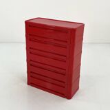 Red cabinet model "4964" by Olaf Von Bohr for Kartell, 1970