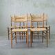 Mid-century italian dining chairs, 1950s, set of 5