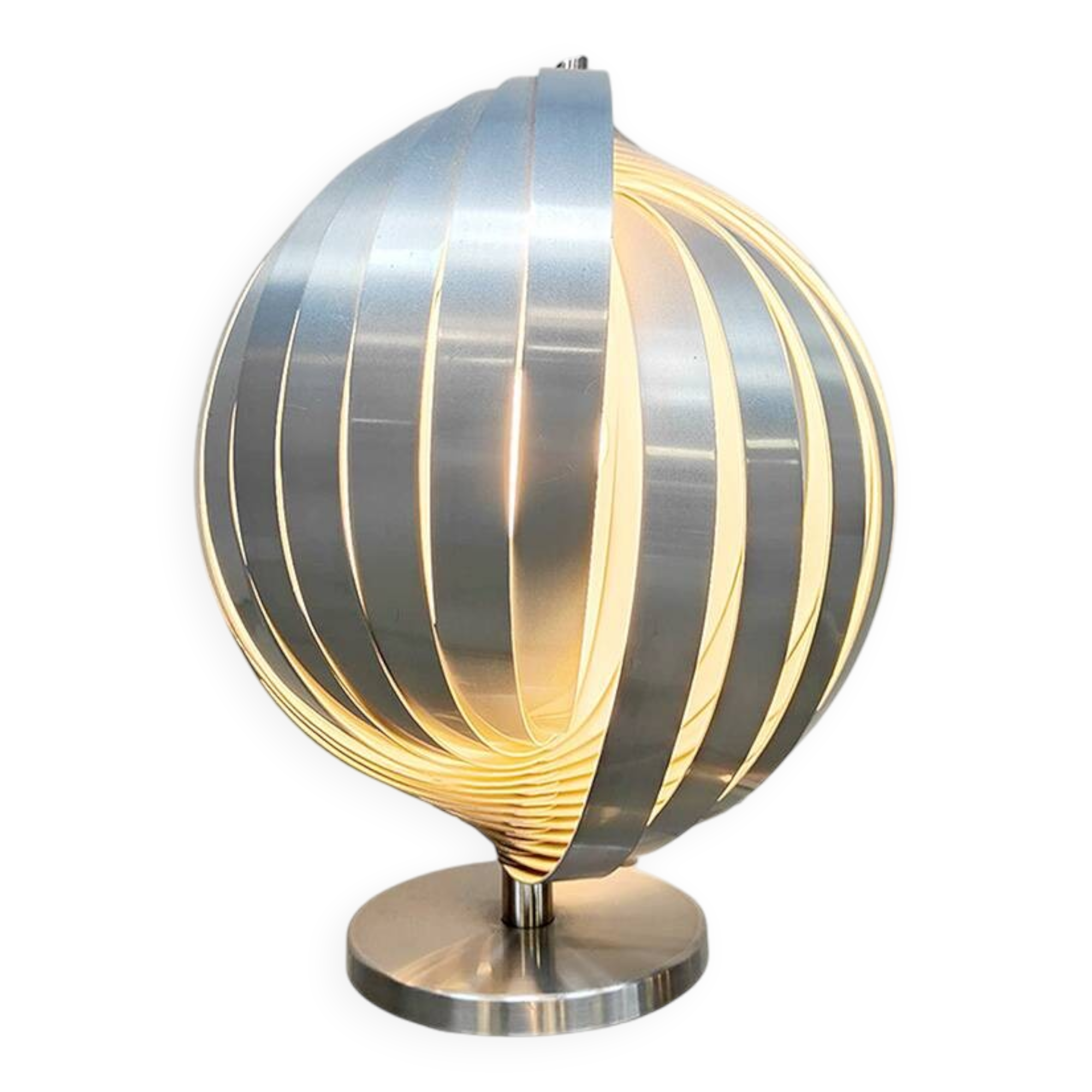 Lampe Moon design français vintage Henri Mathieu années 1970