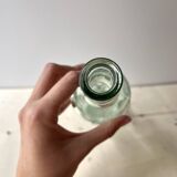 Legras glass bottle "transparent hand" circa 1920, antique carafe