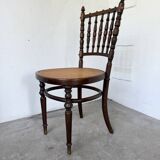 Série 4 chaises bistrot cannage Fischel n019