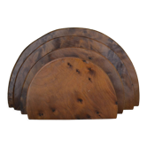 Porte-courrier Art Deco en loupe