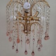 Lustre vintage de la cascade de Murano