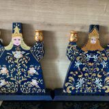 Traditional Russian painted candlesticks