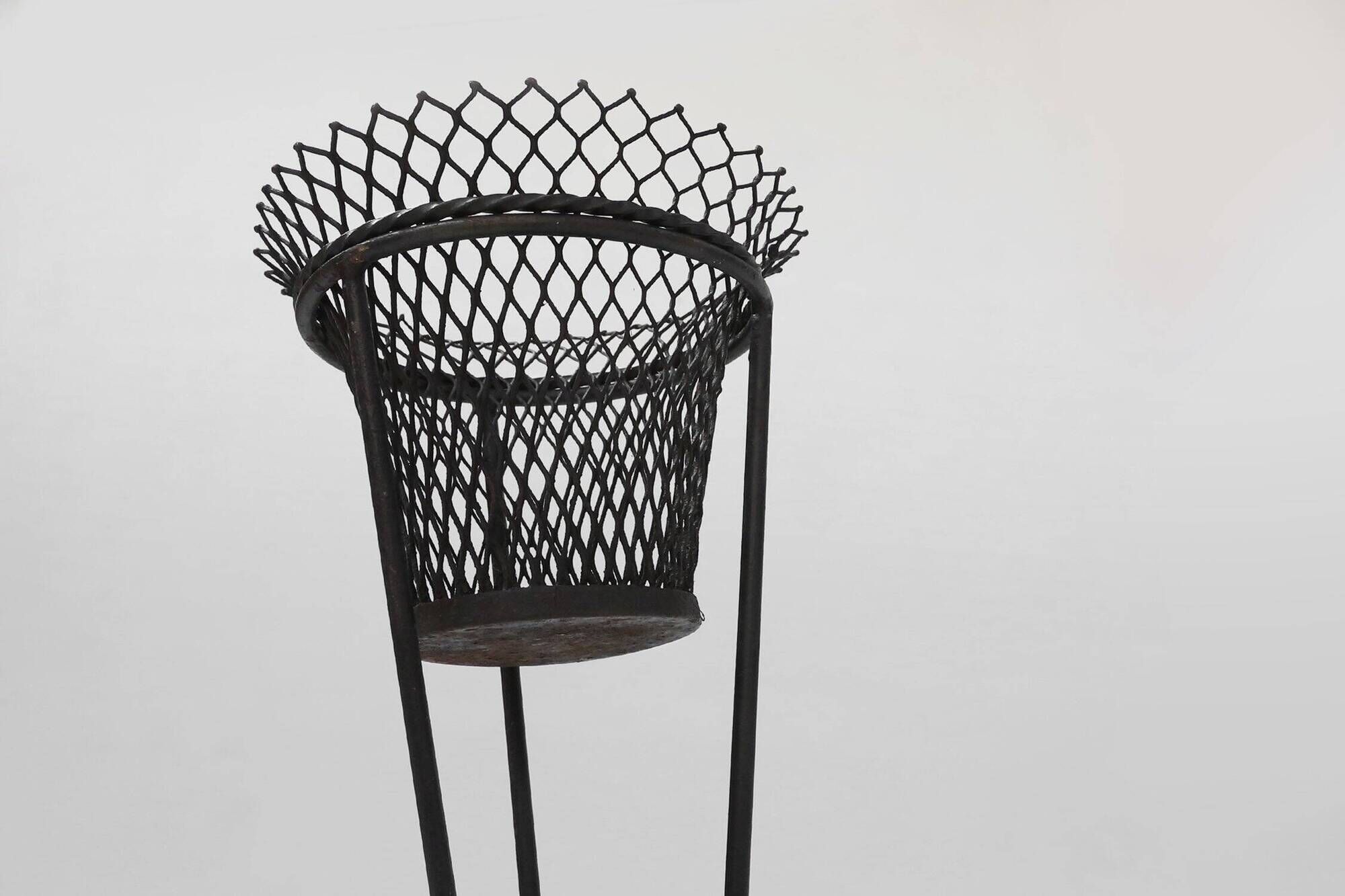 Mid-Century Metal Plant Rack by Mathieu Matégot, France, 1950s