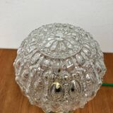 Vintage glass globe table lamp