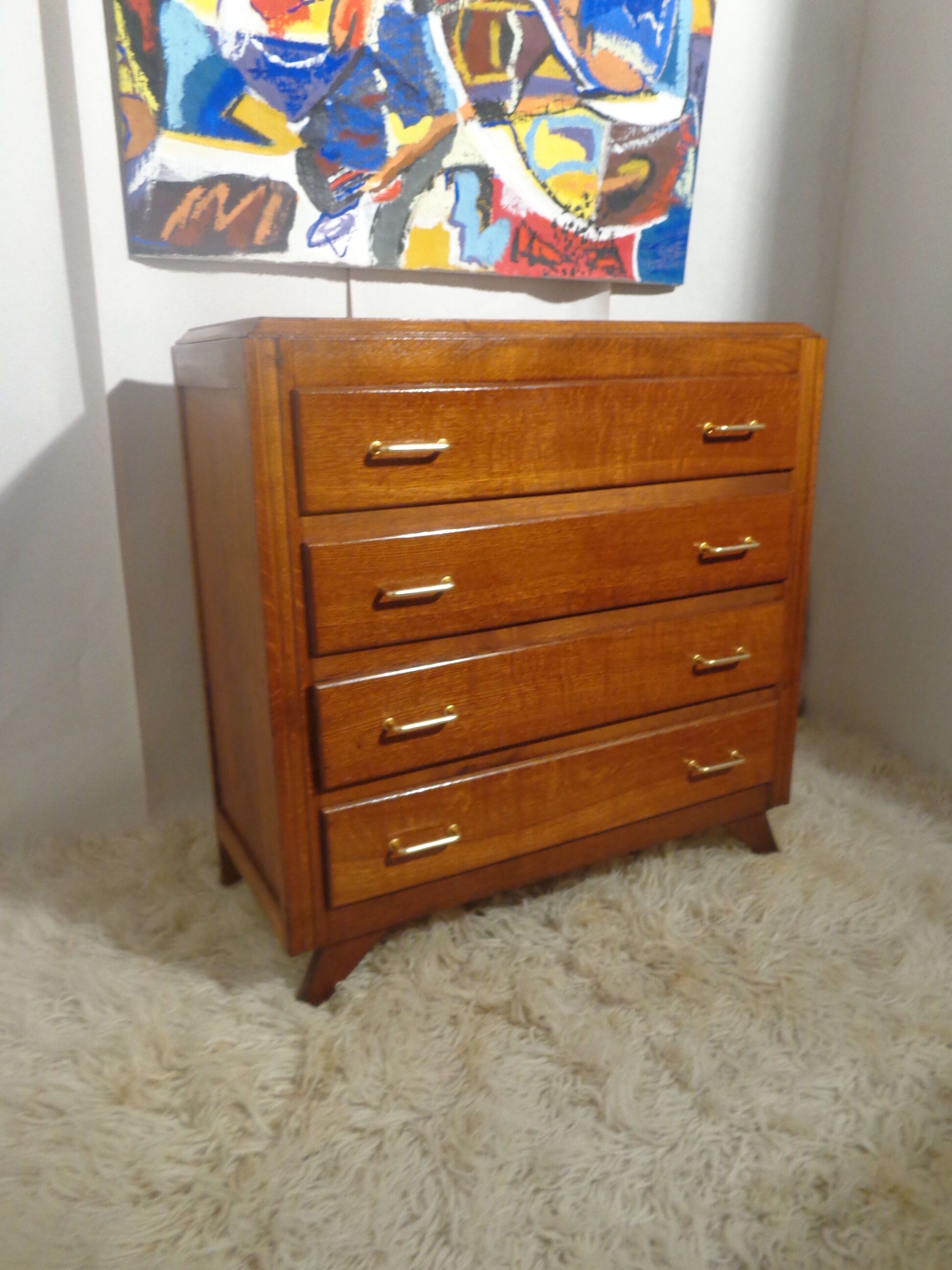 Vintage dresser from the 50s feet compass
