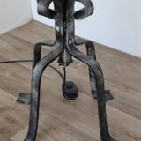 Lampadaire brutaliste "Le chant du Coq" en fer forgé, 1950