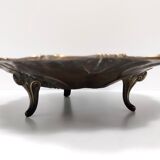 Vintage chiseled and embossed cast bronze centerpiece bowl, Italy