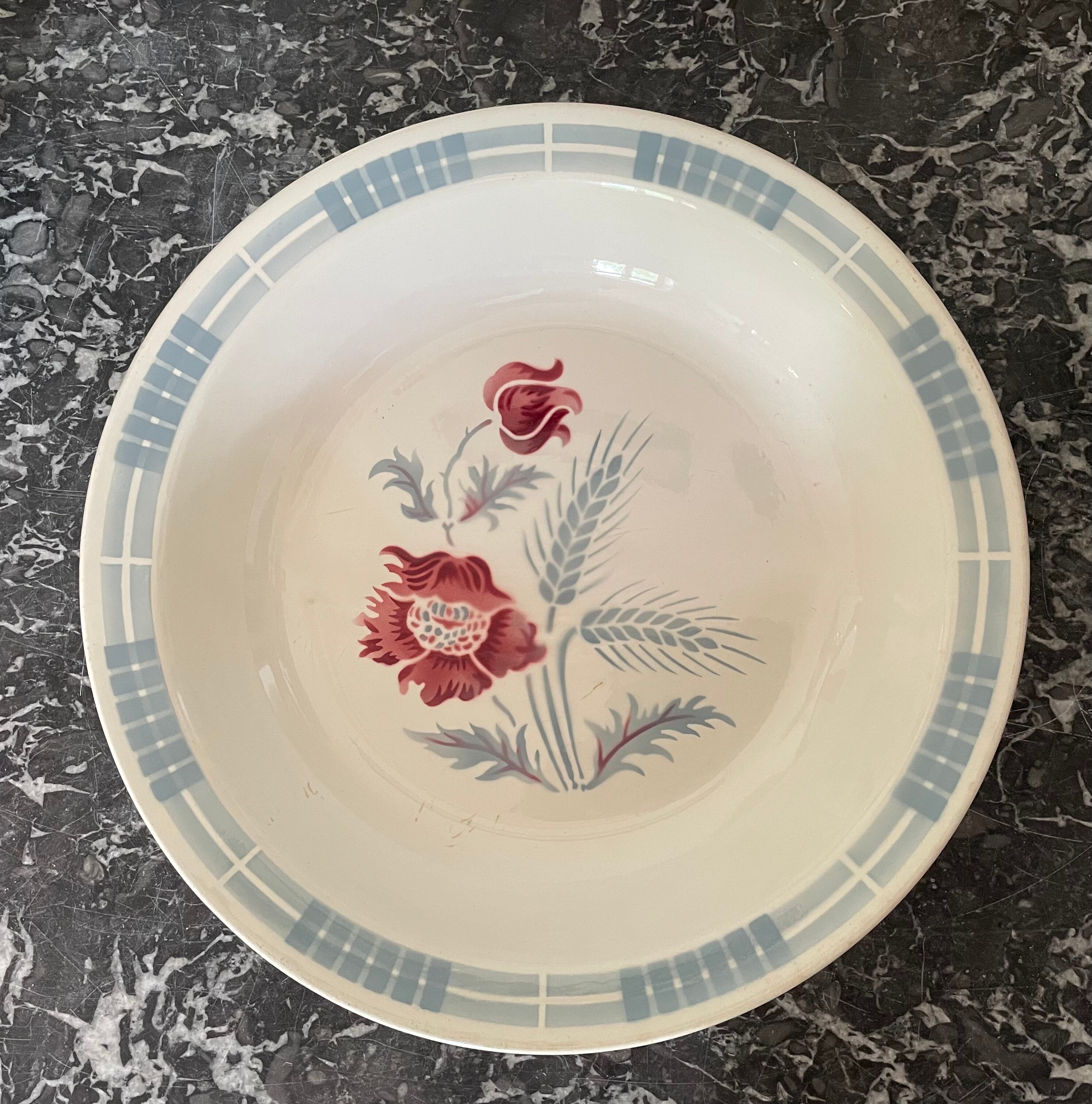 Hollow dish Sarreguemines model Carole