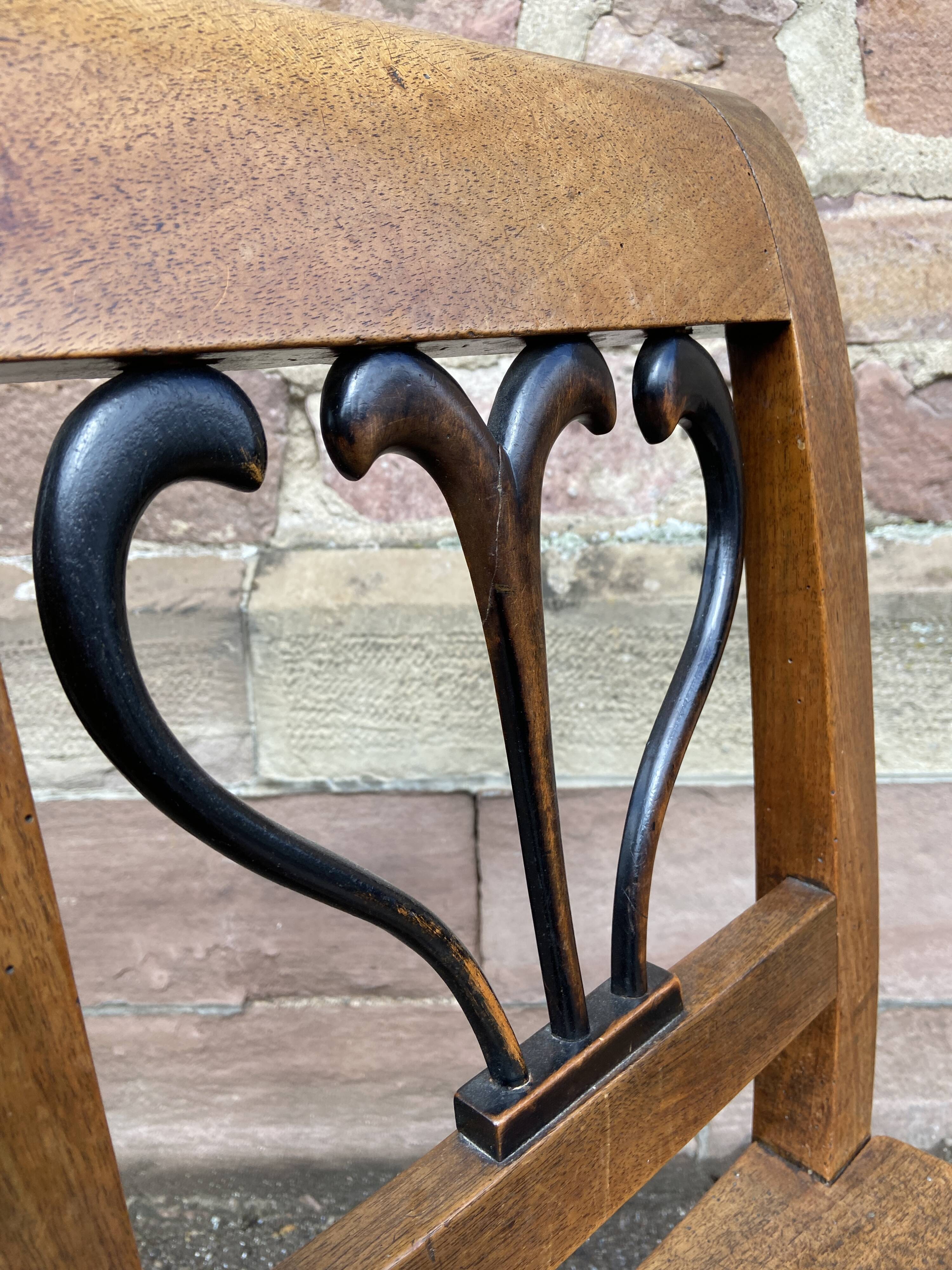 Vintage Alsatian peasant chair from the Directory period