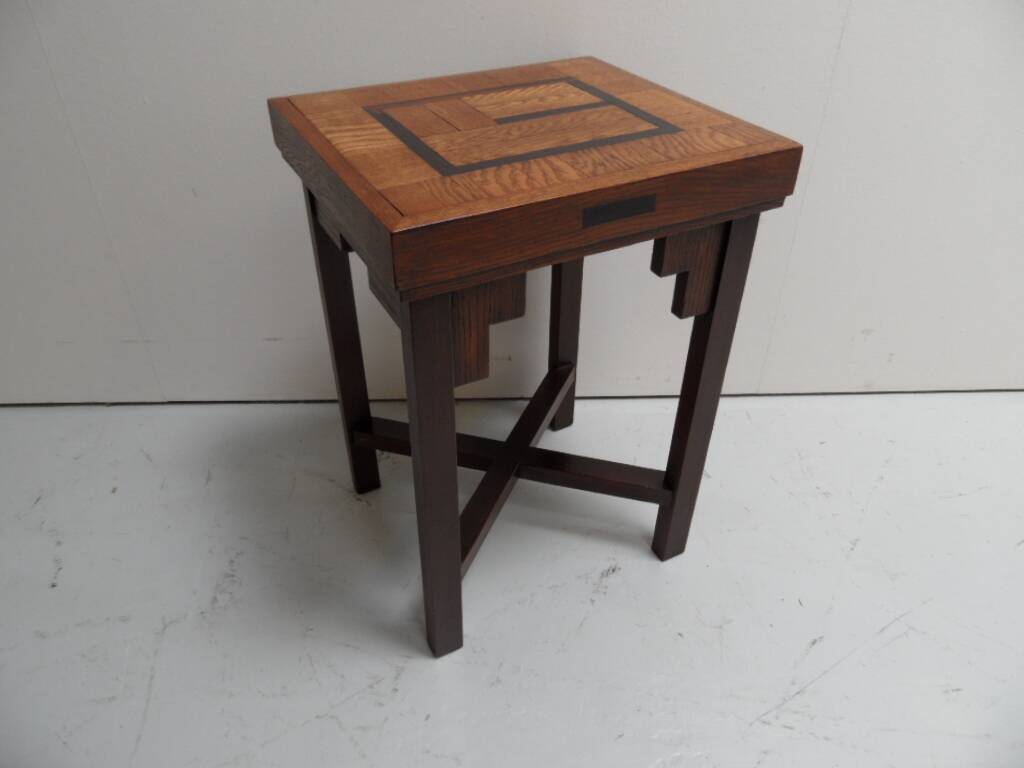 Table basse en chêne Art Déco École d'Amsterdam