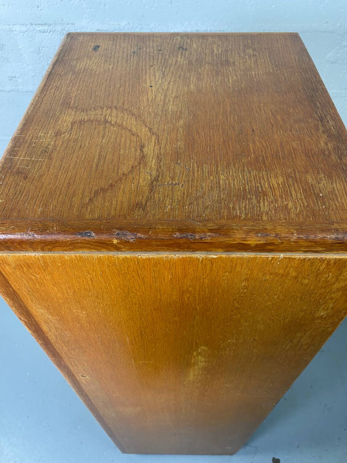 Vintage curtain file cabinet