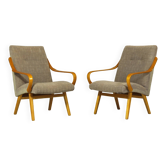 Paire de Fauteuils Années 1960, TON