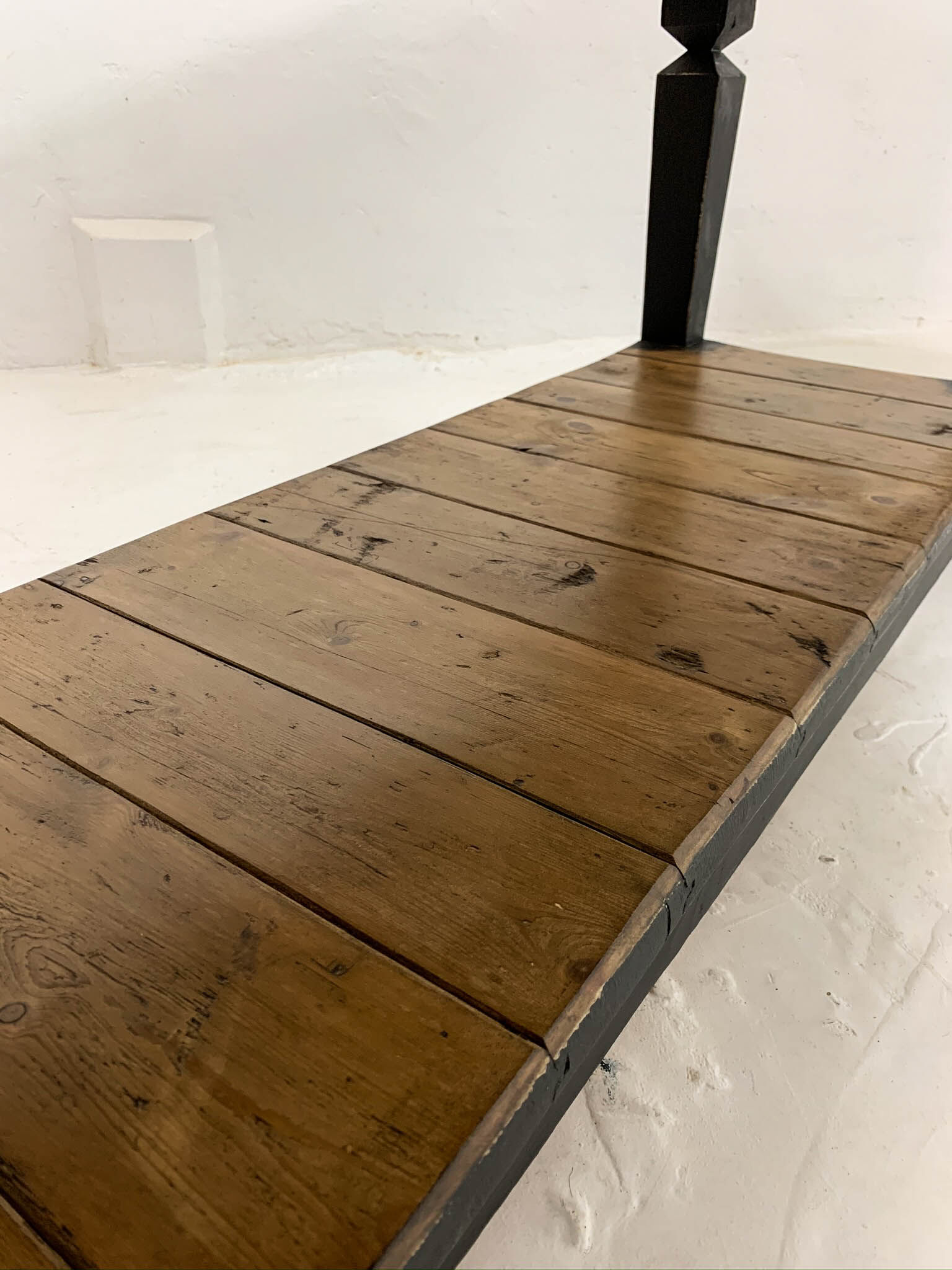 Century chopping block worktable butcher block kitchen island 20th