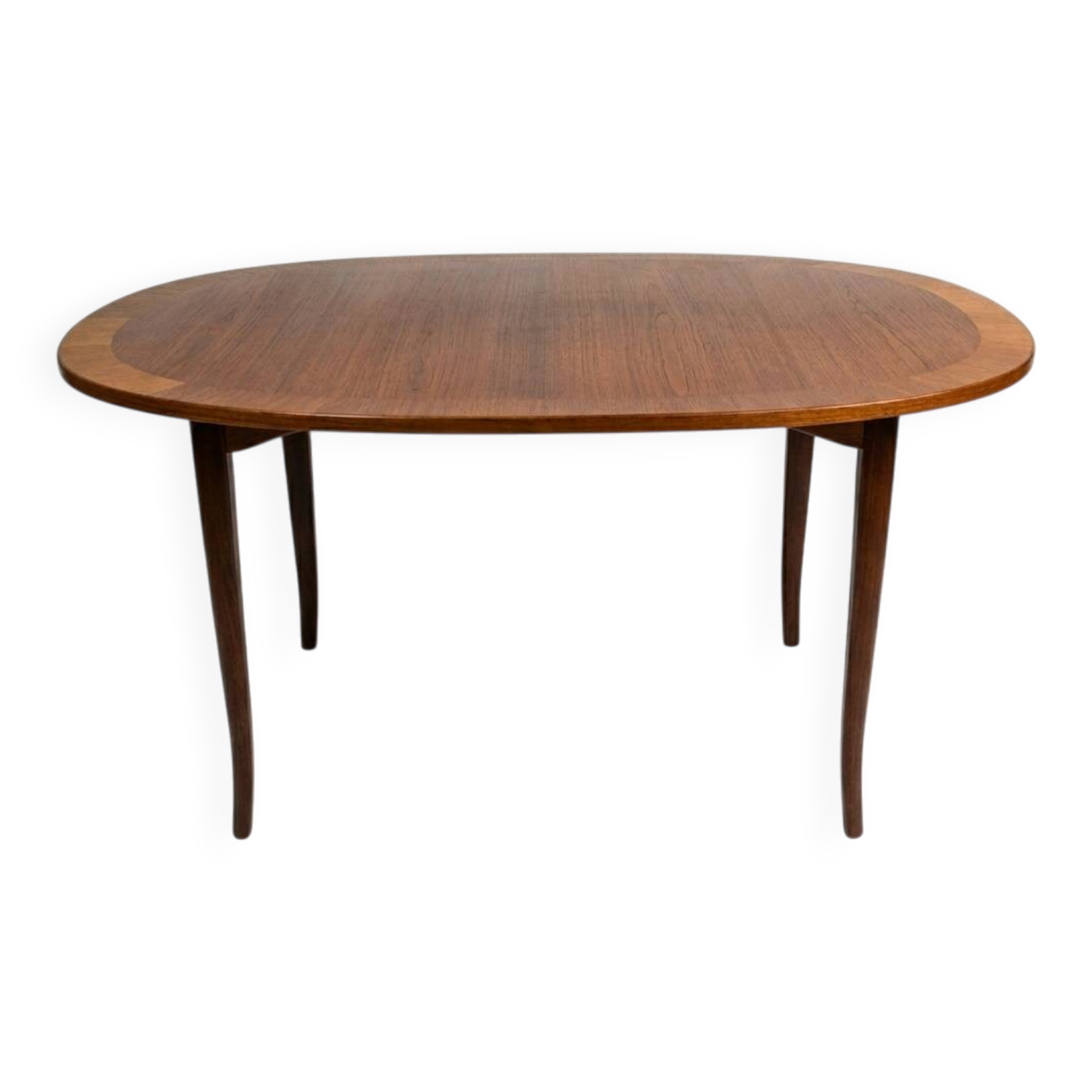 Scandinavian table "Ovalen" in birch, stamped Carl Malmsten, Sweden, 1960s.