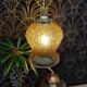 Vintage amber portable lamp